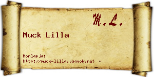 Muck Lilla névjegykártya
